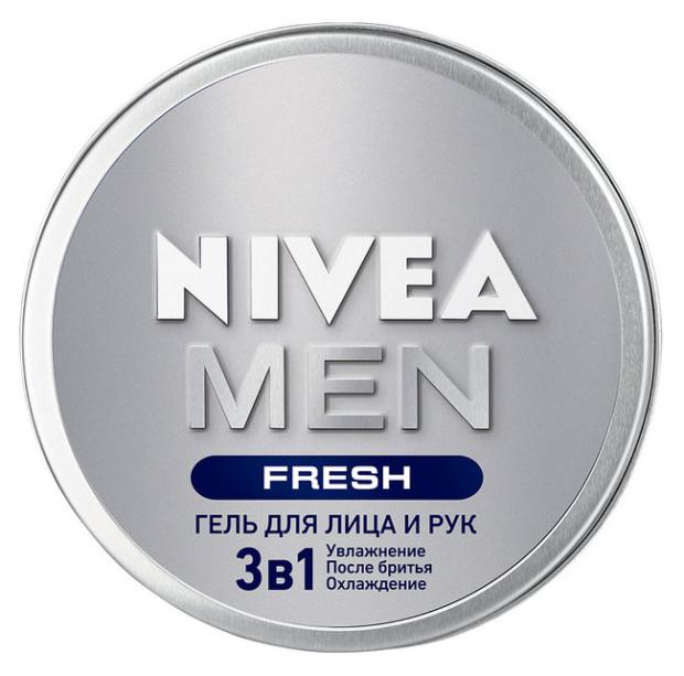 

Гель для лица и рук мужской NIVEA MEN Fresh 3в1, 75 мл
