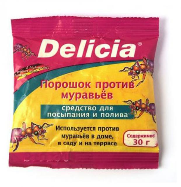 Инсектицид от муравьев Delicia, 30 г инсектицид от муравьёв delicia порошок 30г