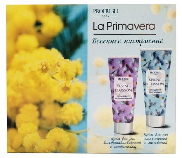 Profresh La Primavera Мимоза: Крем для рук 75 мл+Крем для ног смягчающий 75 мл