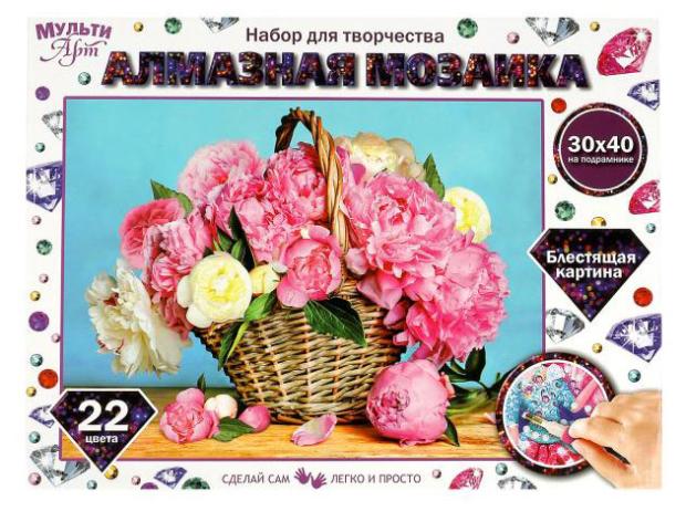 

Алмазная мозаика Мульти арт на подрамнике, 30х40 см