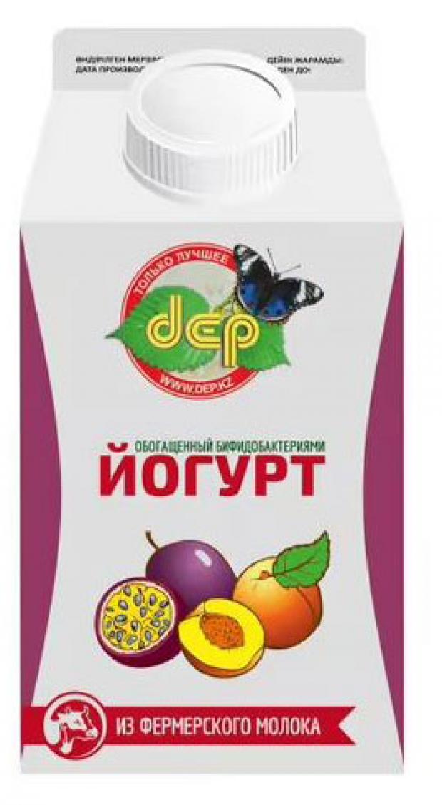 Йогурт питьевой Dep персик-маракуйя 2,5%, 500 г