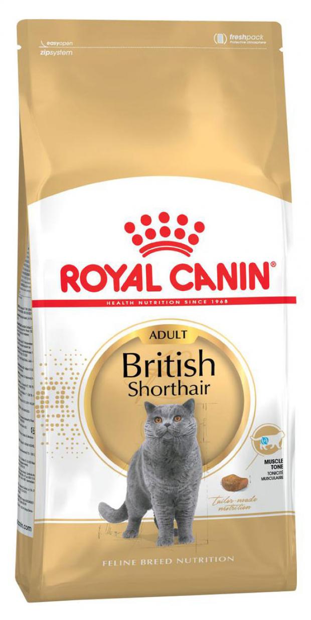 Сухой корм для кошек Royal Canin British Shorthair 34 Британская короткошерстная старше 12 мес, 4 кг