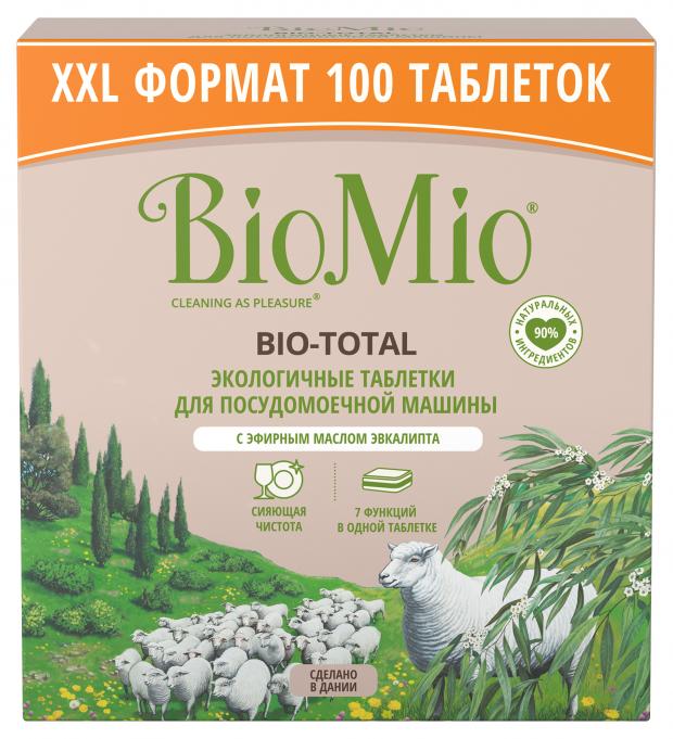 

Таблетки для посудомоечной машины Biomio с маслом эвкалипта, 100 шт