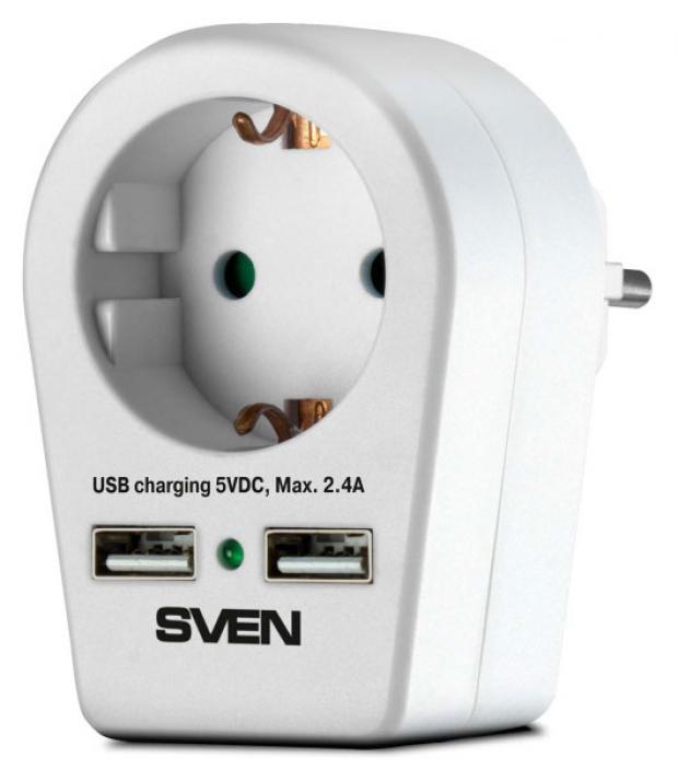 Сетевой фильтр Sven SF-S1U белый