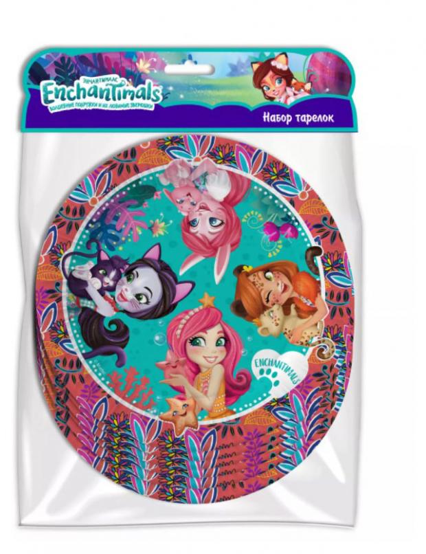 

Набор одноразовых тарелок ND Play Enchantimals, 6х18 см