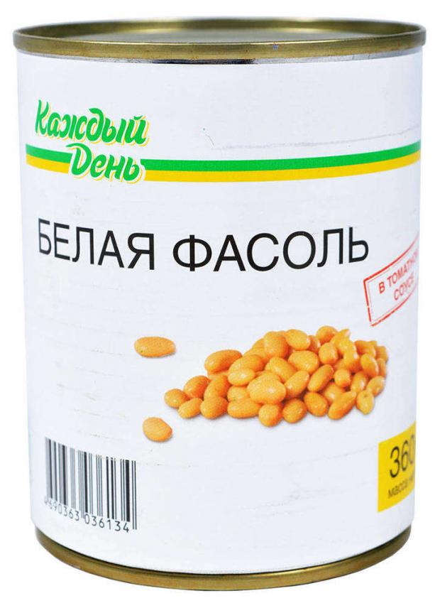 Фасоль белая Каждый день в томатном соусе, 360 г