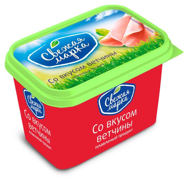 цена Продукт плавленый Свежая марка Со вкусом ветчины 55% ЗМЖ, 350 г