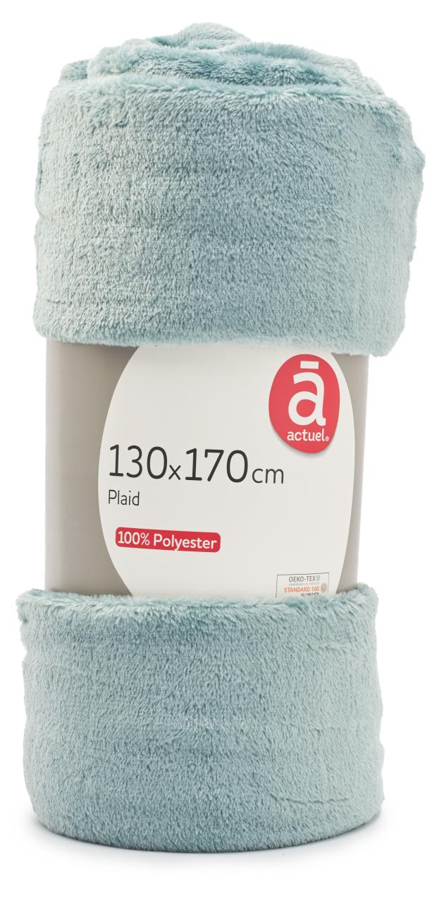 

Плед Actuel зеленый, 130х170 см