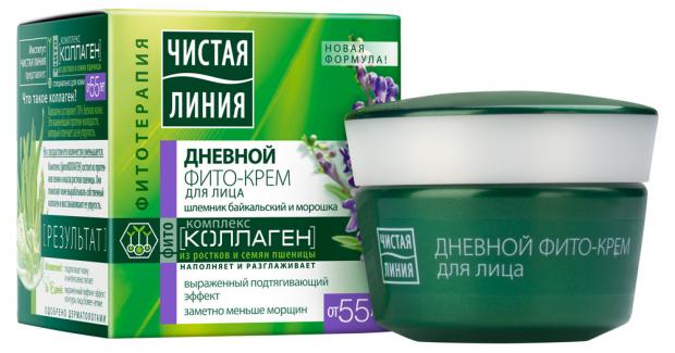 

Крем для лица дневной «Чистая Линия» Шлемник и морошка 55+, 45 мл