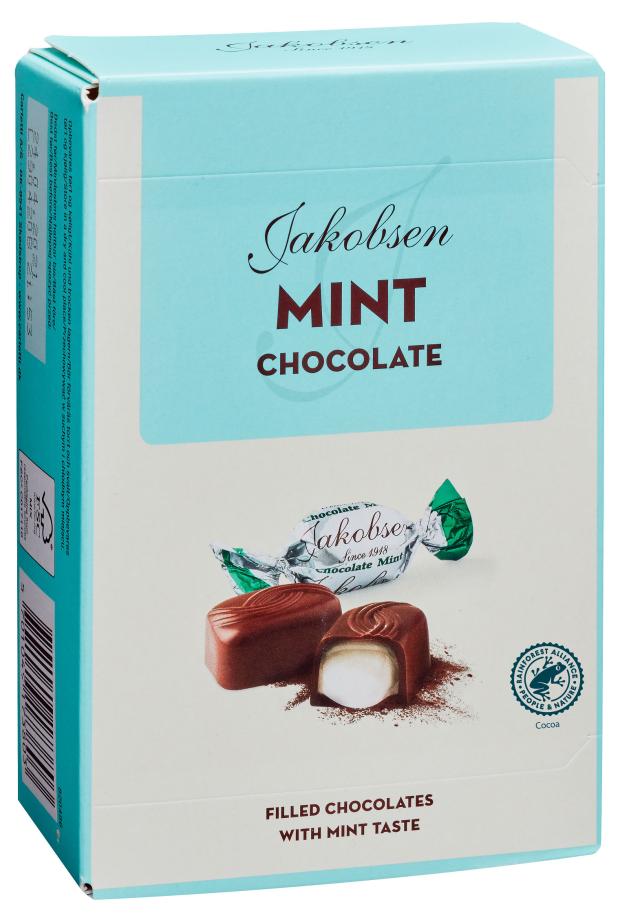 

Конфеты Jakobsen шоколадные с мятной начинкой, 125 г