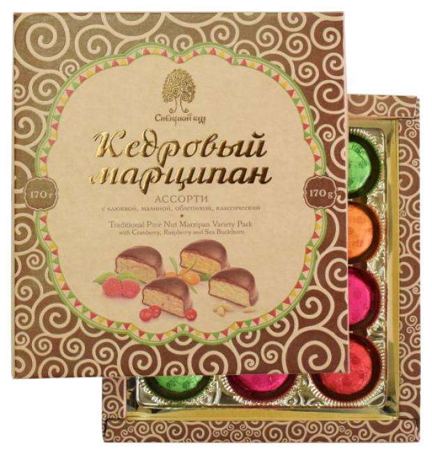 Конфеты Сибирский Кедр Ассорти Кедровый марципан, 170 г