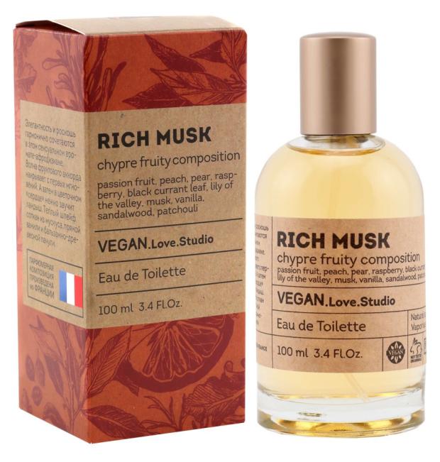 Туалетная вода женская Delta Parfum Vegan love studio Rich Musk, 100 мл