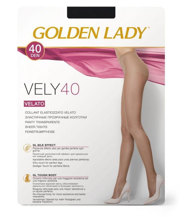 

Колготки Golden Lady Vely 40 nero, размер 4