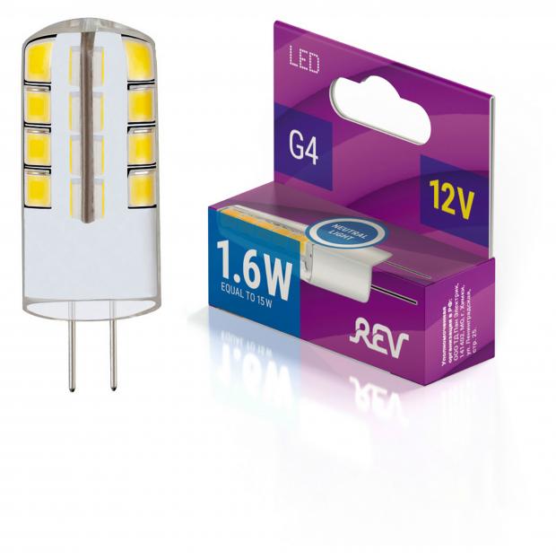 

Лампа светодиодная Rev LED G4 2Вт 12V 4000К