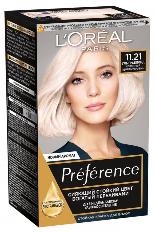 Краска для волос L'Oreal Paris Preference Ультраблонд тон 11.21, 174 мл