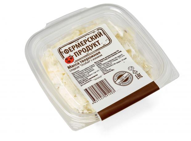 

Масса творожная Фермерский продукт с изюмом 23% БЗМЖ, 300 г