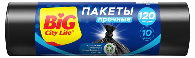 

Пакеты для мусора BIG CITY LIFE 120 л, 10 шт