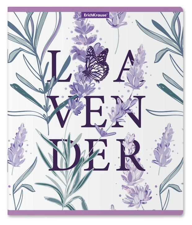 

Тетрадь общая ErichKrause Lavender ученическая клетка А5+, 48 л