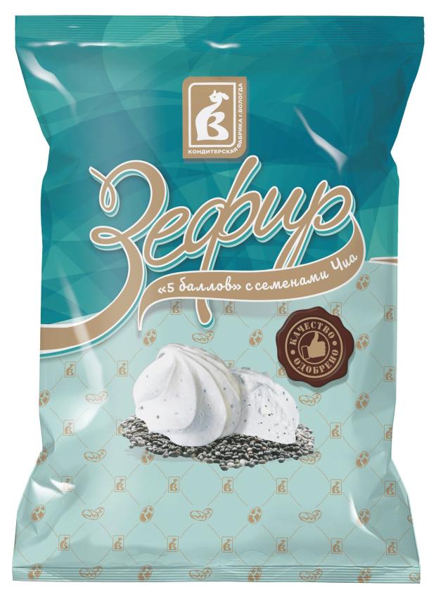 Зефир КФ Вологда 5 баллов с чиа, 250 г