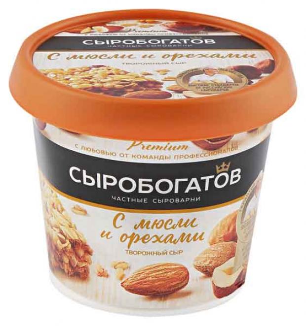 

Сыр творожный «Сыробогатов» c мюсли и орехами 55%, 140 г