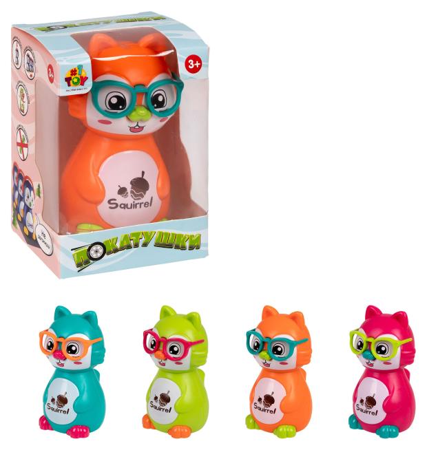 

Игрушка инерционная 1TOY Покатушка Веселая белка