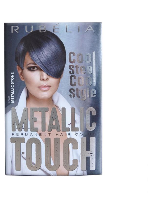 

Краска для волос Rubella тон Metallic Stone черное серебро, 100 мл