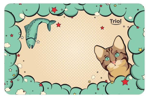 

Коврик под миску Triol Кошечка, 43х28 см