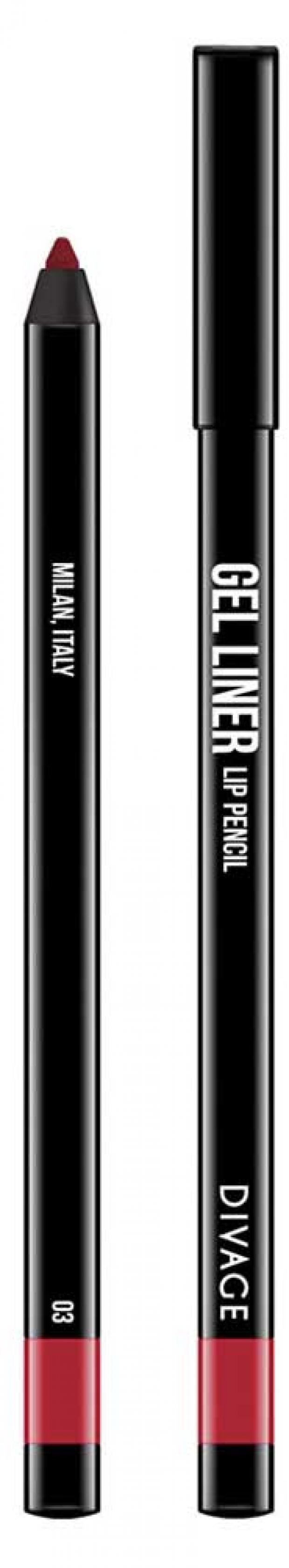 

Карандаш для губ Divage Gel Liner тон 03 гелевый, 2 г