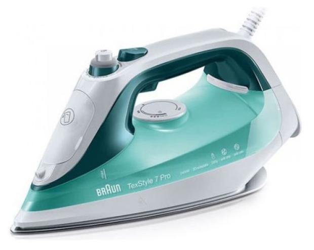 

Утюг Braun SI7042GR SI бело-бирюзовый
