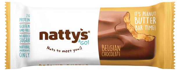 Батончик шоколадный Nattys Peanut с арахисовой пастой без сахара, 45 г