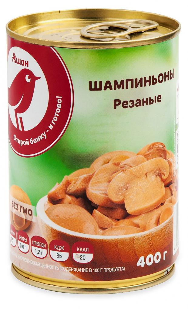 

Шампиньоны АШАН резаные, 400 г