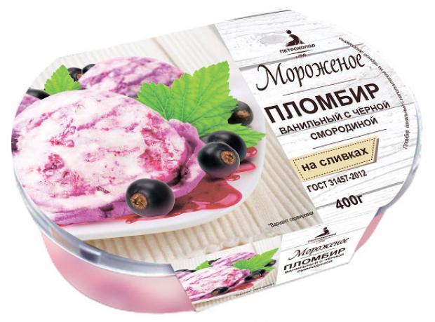 

Мороженое Петрохолод черная смородина БЗМЖ, 400 г