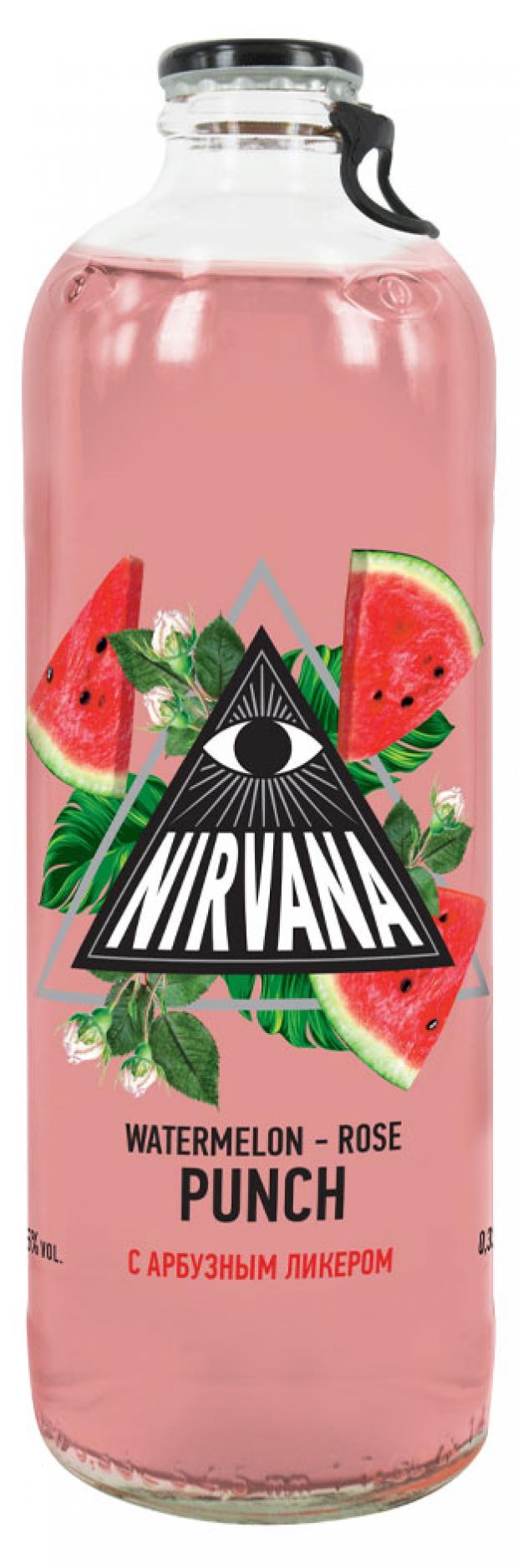 

Слабоалкогольный напиток Nirvana Арбузно-розовый Панч 4,5%, 330 мл