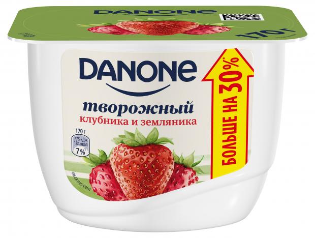 

Творожок Danone клубника-земляника 3,6%, 170 г