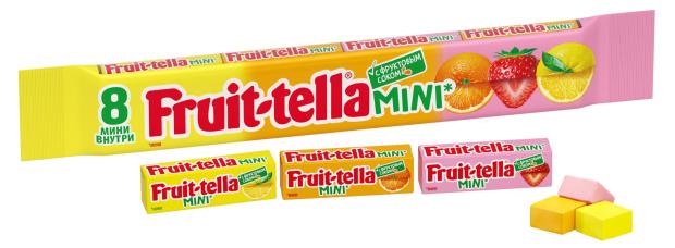Конфеты жевательные Fruittella mini с фруктовым соком, 88 г