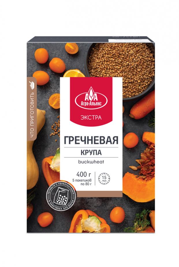 

Крупа гречневая «Агро-Альянс» Экстра в пакетах для варки, 5х80 г