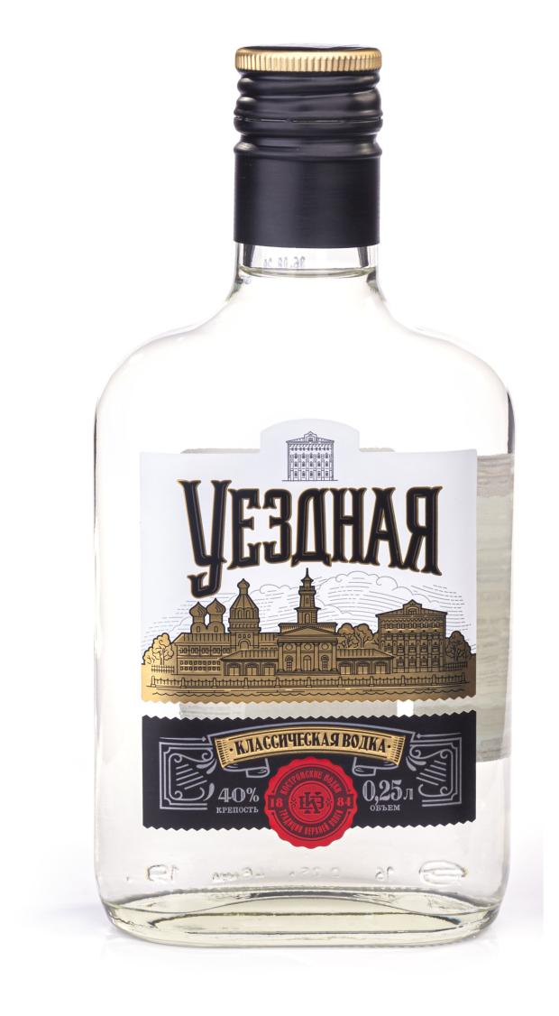 Водка Уездная Россия, 0,25 л