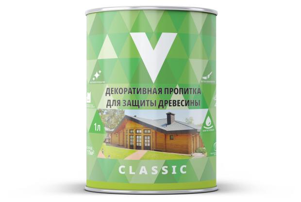 

Пропитка декоративная V для защиты древесины Махагон, 1 л