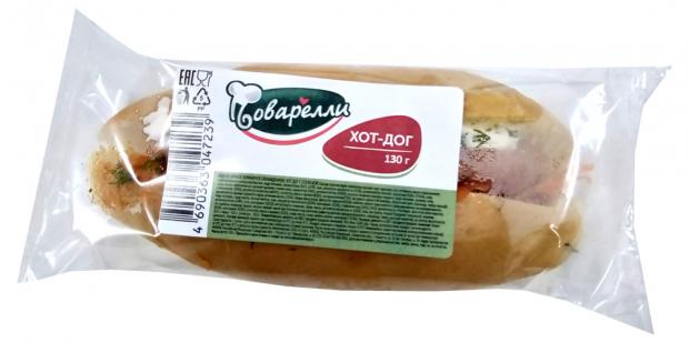 

Хот дог с сосиской Поварелли, 130 г