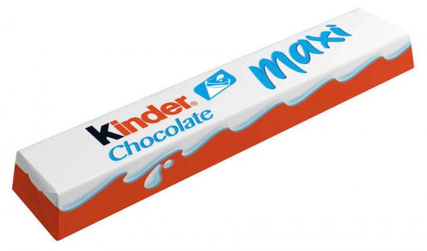 Шоколадный батончик Kinder Chocolate Maxi, 21 г шоколад молочный kinder maxi 84 г