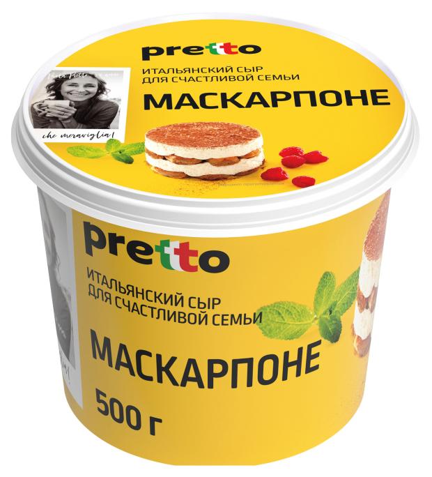Сыр рассольный Маскарпоне Pretto 80 БЗМЖ 500 г 439₽