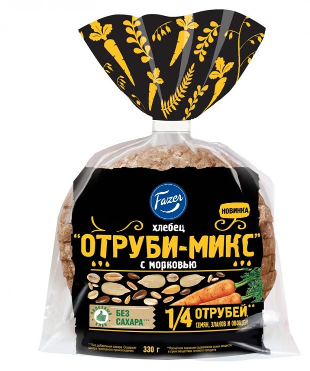 

Хлебец Fazer отруби- микс с морковью, 330 г