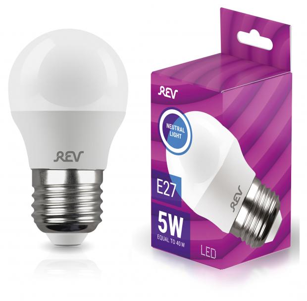LED-Лампа шар REV 5-40W E27 Холодный свет