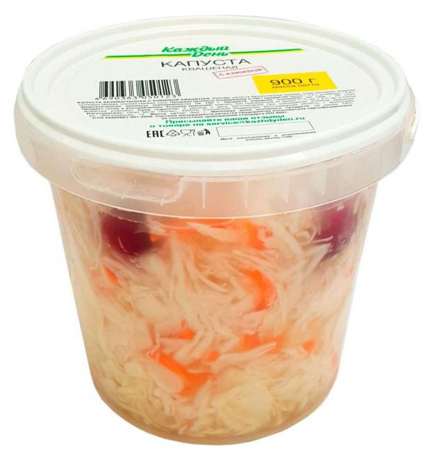 Капуста квашеная Каждый день с клюквой 900 г 95₽