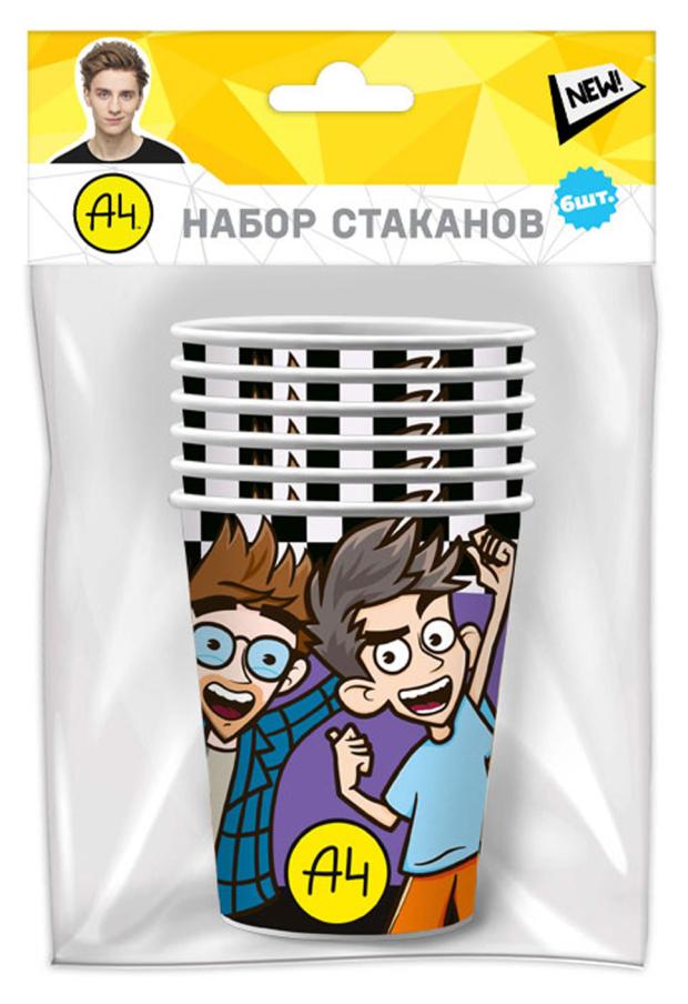 Набор бумажных стаканов Влад А4 250 мл х 6 шт набор стаканов неман мельница 6 шт 250 мл