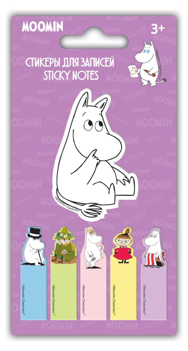 Стикеры для записей Moomin, 6 шт
