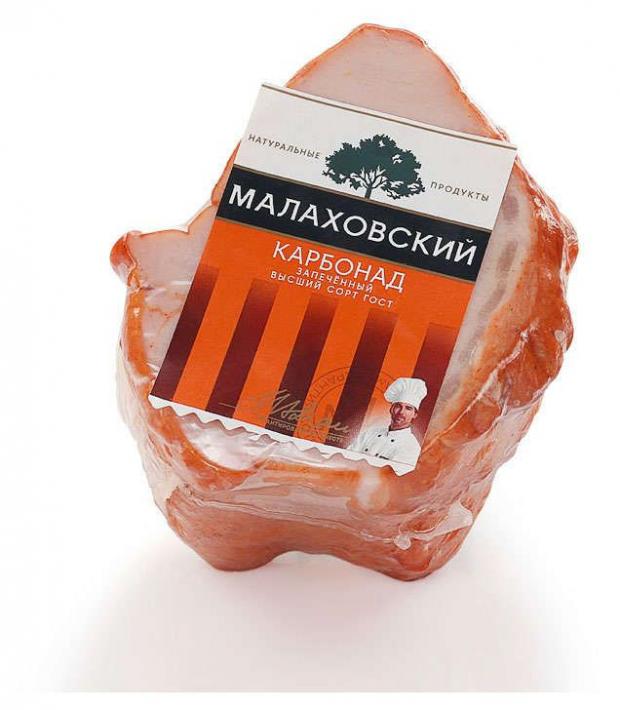 Карбонад из свинины Малаховский мясокомбинат Запеченый ГОСТ 03-06 кг 1 упаковка 05 кг 49₽