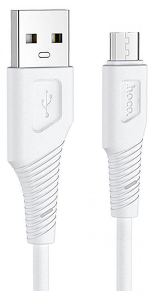 USB кабель Hoco X58 MicroUSB белый, 1 м