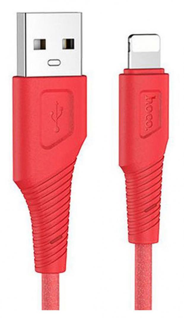 

USB кабель Hoco X58 Lightning 8-pin красный, 1 м