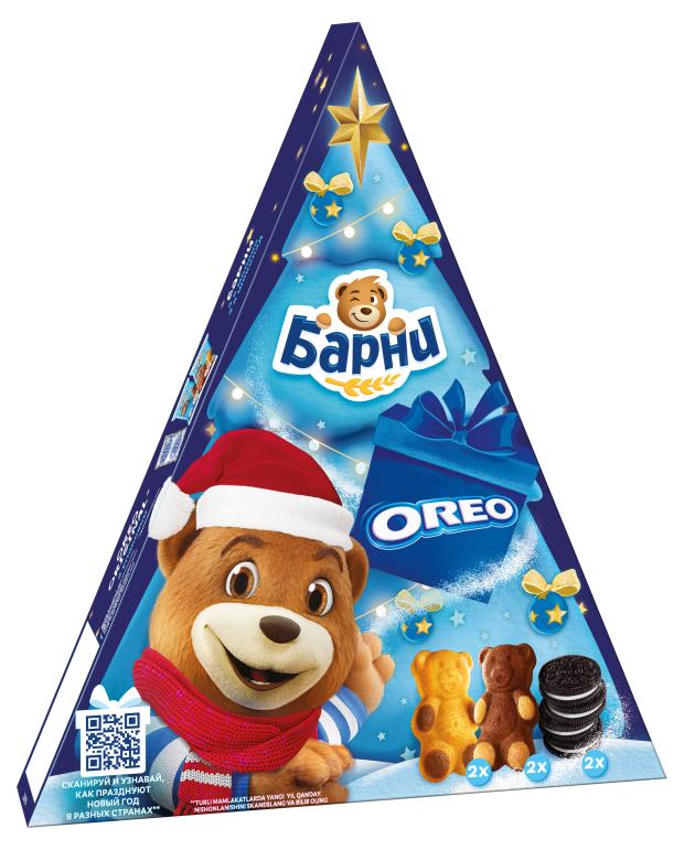 

Набор пирожных бисквитных Медвежонок Барни и печенья Oreo, 196 г
